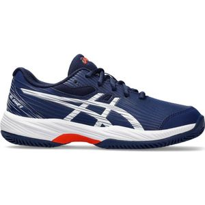 Asics gel-game 9 gs clay/oc in de kleur marine.