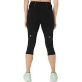 ASICS - Road High Waist Capri - Hardloopbroek - Zwart - Ventilerend Materiaal