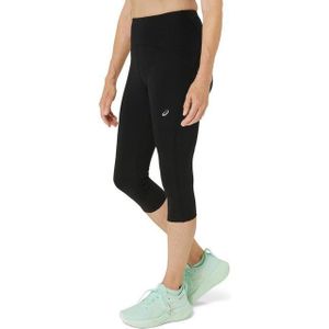 ASICS - Road High Waist Capri - Hardloopbroek - Zwart - Ventilerend Materiaal