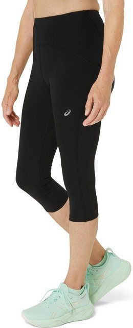 ASICS - Road High Waist Capri - Hardloopbroek - Zwart - Ventilerend Materiaal