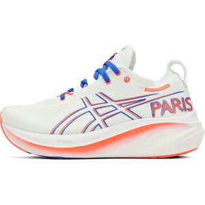 Asics Gel-Nimbus 26 damessneakers, 43,5 EU, White Sunrise Red, 43,5 EU, Wit Sunrise Red