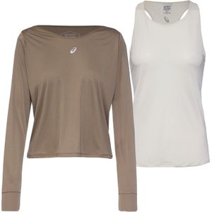 ASICS - Nagino Run Shirt - Hardloopshirt - Zwart - Gerecycled Polyester