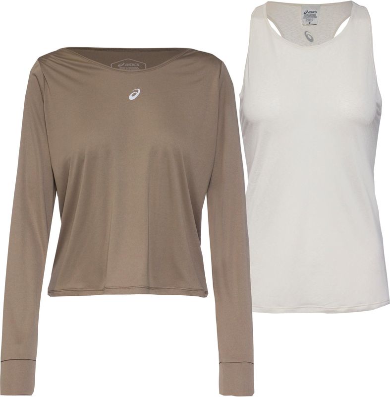 ASICS - Nagino Run Shirt - Hardloopshirt - Zwart - Gerecycled Polyester