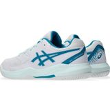ASICS - Gel-dedicate 8 - Tennisschoenen - Wit/Turquoise - Bovenwerk van Mesh