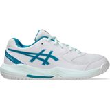 ASICS - Gel-dedicate 8 - Tennisschoenen - Wit/Turquoise - Bovenwerk van Mesh