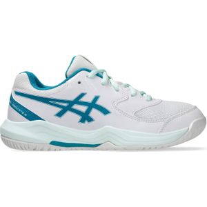 ASICS - Gel-dedicate 8 - Tennisschoenen - Wit/Turquoise - Bovenwerk van Mesh