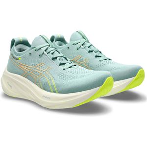 ASICS Gel-Nimbus 26, damessneakers, Lichtgeel Celadon Safety, 44 EU