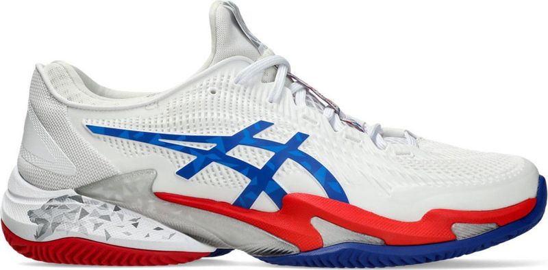 Asics Court FF 3 Novak Clay - Herensneakers - Wit ASICS Blauw