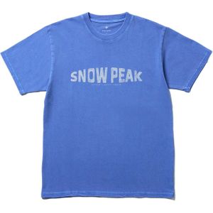 Snow Peak - Recycled Cotton Dyed T-Shirt - Blauw - Heren - Katoen