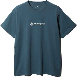 Snow Peak - Soft Cotton Logo - T-shirt - Blauw