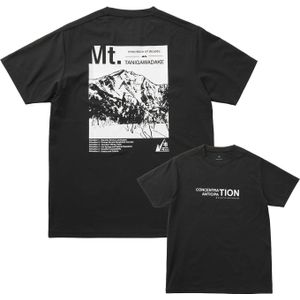 Snow Peak - MofM Mt Tanigawa T-Shirt - Zwart - Uniseks