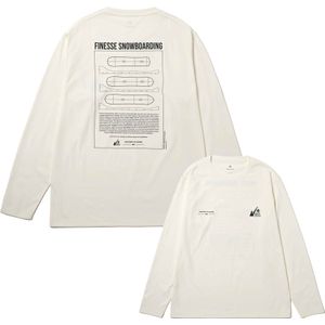Snow Peak - MofM Satoyama Long Sleeve T-Shirt - Off White - T-shirt