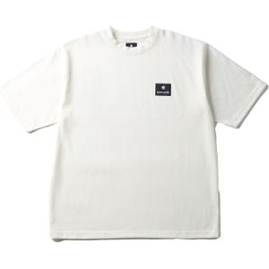 Snow Peak - NSD Square Logo T-Shirt - Off White - Heren - Katoen