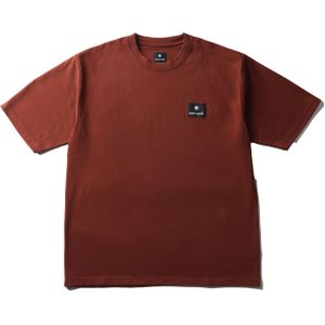 Snow Peak - NSD Square Logo T-Shirt - Lichtbruin - Heren - Katoen