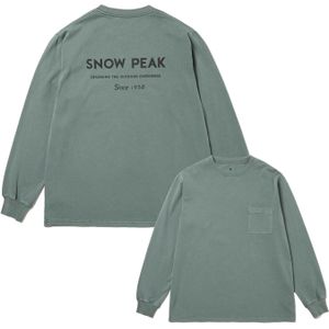 Snow Peak - Garment Dyed LS T-Shirt - Donkergroen - T-shirt
