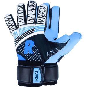 Real Pro Aqua Keepershandschoenen Kinderen - Lichtblauw / Wit | Maat: 6,5