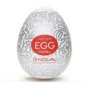 Tenga Keith Haring Egg Party masturbator voor eenmalig gebruik 6,5 cm