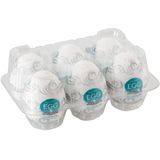 Tenga Egg Sixpack «Surfer» Einmal-Masturbatoren mit stimulierender Struktur (Rippen im Wellen-Design), 6 St&#252;ck