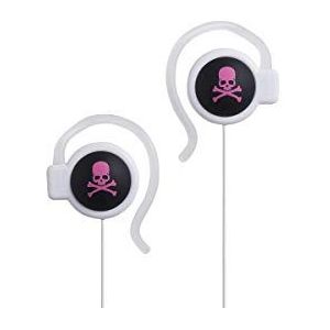 Mix-Style Skull-Black/Pink mini-hoofdtelefoon, bekabeld, wit/zwart/roze