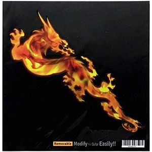 Sticker voor gitaar en bas, Real Fire Serie, Dragon, RF-228DG