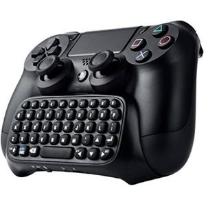 Draadloos - Chattoetsenbord - Zwart - QWERTY - Voor Playstation 4 Controller
