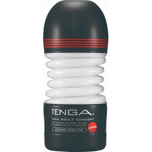 Tenga - Rolling Head Cup - Masturbator - TPE - Zwart