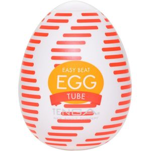 Tenga-Ei Masturbator 'Egg Tube“ mit gerippter Wellen-Struktur 6 St Vibrator