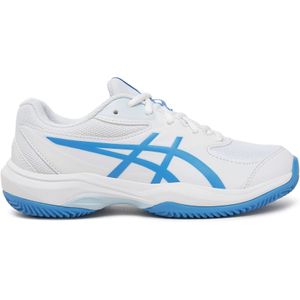 Asics - GEL-GAME GS CLAY/OC - Tennisschoenen - Wit/Blauw Coast - Vetersluiting