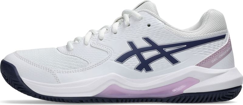 Asics - Gel-Dedicate 8 Clay - Tennisschoenen - Wit - Synthetisch Leder