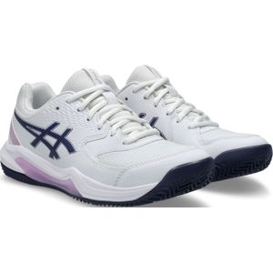 Asics - Gel-Dedicate 8 Clay - Tennisschoenen - Wit - Synthetisch Leder