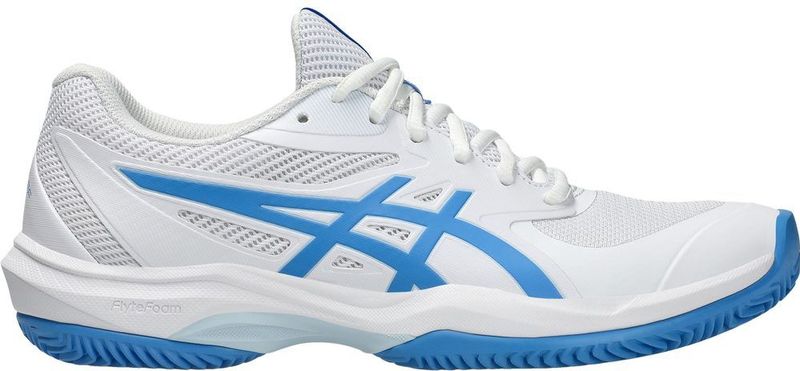 Asics - Game FF Clay/Oc - Tennisschoenen - Wit/Blauw - Synthetisch
