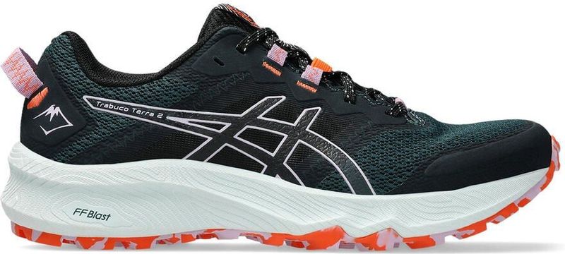 Asics - Trabuco Terra 2 - Trailschoenen - Groen Roze - Bovenwerk van Mesh