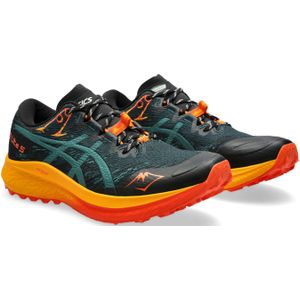 ASICS Fuji Lite 5 Trailschuh Herren - Oliv, Blaugrau, Größe 49