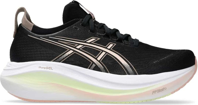 Asics - Gel Nimbus 27 - Damesschoen - Zwart Koraal - Comfortabele Demping