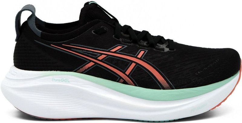 Asics - Gel Nimbus 27 - Hardloopschoenen - Zwart - Ademend Materiaal