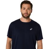 ASICS - 2011D221 Core - T-shirt - Marineblauw - Korte Mouw - Synthetisch