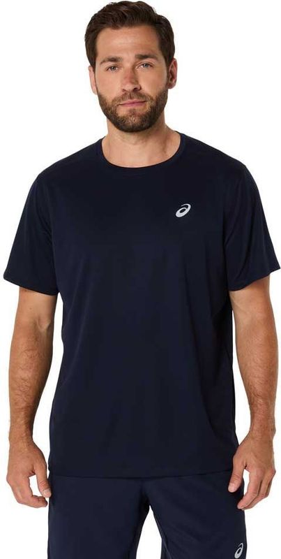 ASICS - 2011D221 Core - T-shirt - Marineblauw - Korte Mouw - Synthetisch