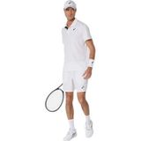 Asics - 2041A340 Polo Hof - Wit - Synthetisch - Korte Mouwen - Duurzaam