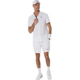 Asics - 2041A340 Polo Hof - Wit - Synthetisch - Korte Mouwen - Duurzaam