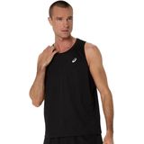 Asics - Core - Mouwloos T-shirt - Zwart - Gerecycled Materiaal