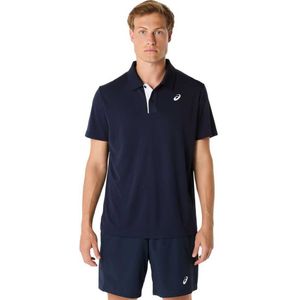 Asics - 2041A340 Polo Hof - Wit - Synthetisch - Korte Mouwen - Duurzaam