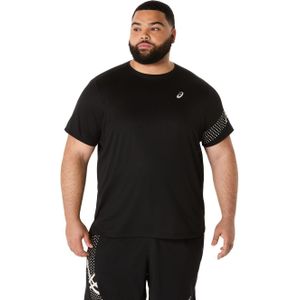 Asics Icon Short Sleeve Top Heren - Lichtgewicht Ademend - Comfortabel