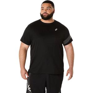 Asics Icon Short Sleeve Top Heren - Lichtgewicht Ademend - Comfortabel