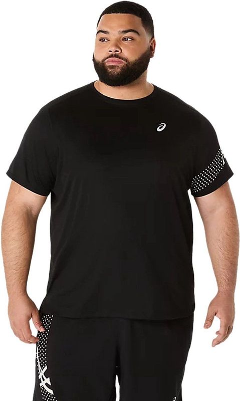 Asics Icon Short Sleeve Top Heren - Lichtgewicht Ademend - Comfortabel