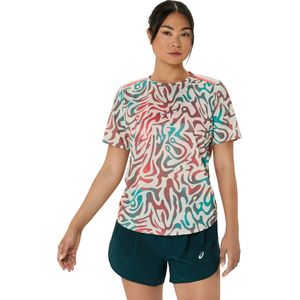 Asics Runningshirt - Birch - All Over Print - Sportief
