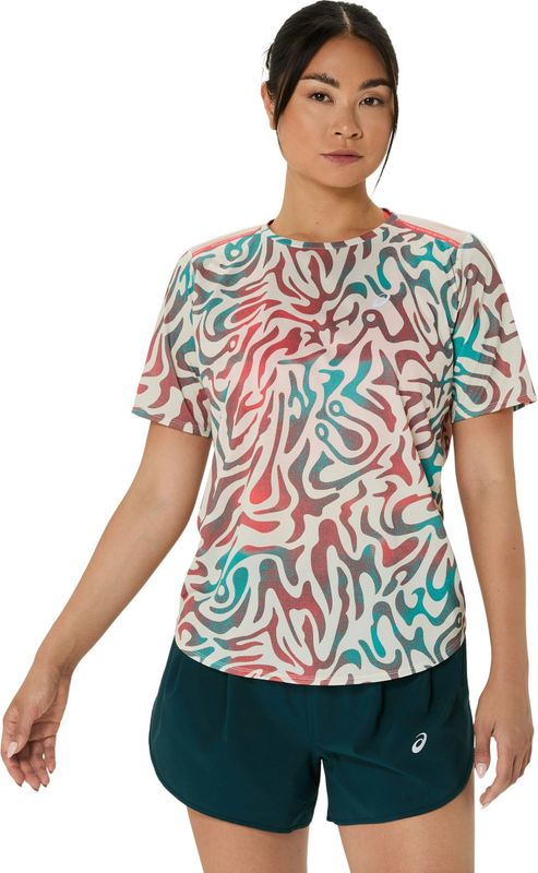 Asics Runningshirt - Birch - All Over Print - Sportief