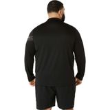 Asics - Icon LS 1/2 Zip - Hardlooptop - Zwart - Gerecycled Materiaal