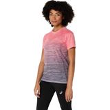 Asics - Naadloos T-shirt - Zwart - Gerecycled Materiaal