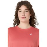 Asics - Core S/S Top - Hardloopshirt - Roze - 100% Polyester