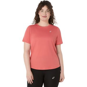 Asics - Core S/S Top - Hardloopshirt - Roze - 100% Polyester